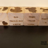 Custom engraved wooden baby blocks – personalized birth keepsake made in Canada