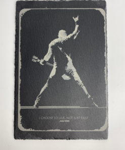 Custom laser-engraved slate board – personalized photo or text keepsake