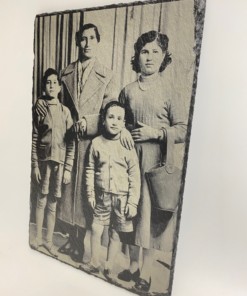 Custom laser-engraved slate board – personalized photo or text keepsake