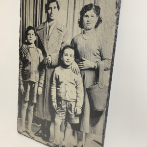 Custom laser-engraved slate board – personalized photo or text keepsake