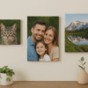 custom photo canvas print displayed on a wall