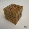 Custom engraved wooden baby blocks – personalized birth keepsake made in Canada