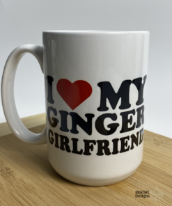 Custom 15 oz personalized coffee mug with a unique MayGirl Designs graphic, perfect for coffee lovers and personalized gifts.
