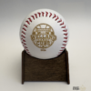 Personalized engraved keepsake baseball with custom logo, player name and jersey number