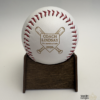 Personalized engraved keepsake baseball with custom logo, player name and jersey number
